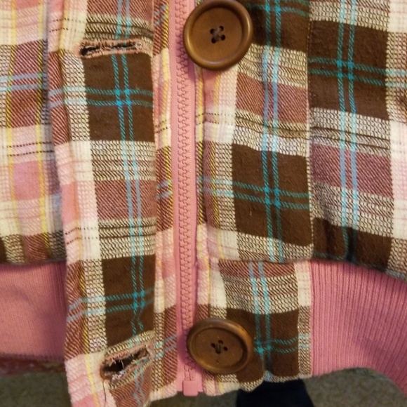 Pink Brown Blue Urban Behavior Adorable Vest - Picture 3 of 5